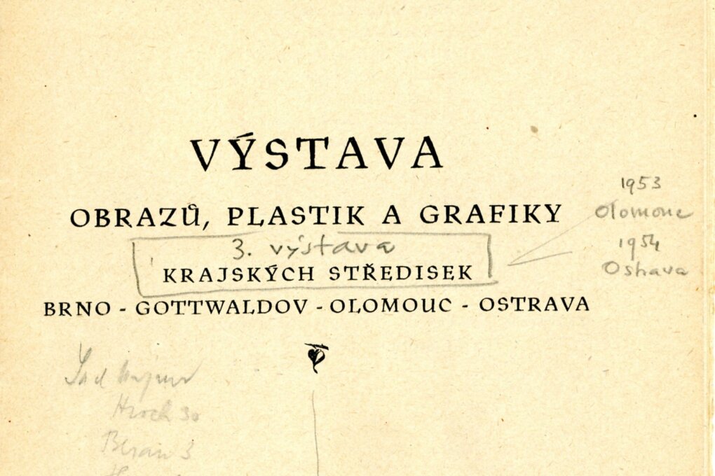 Výstava obrazů, plastik a&nbsp;grafiky krajských středisek Brno, Gottwaldov, Olomouc, Ostrava
